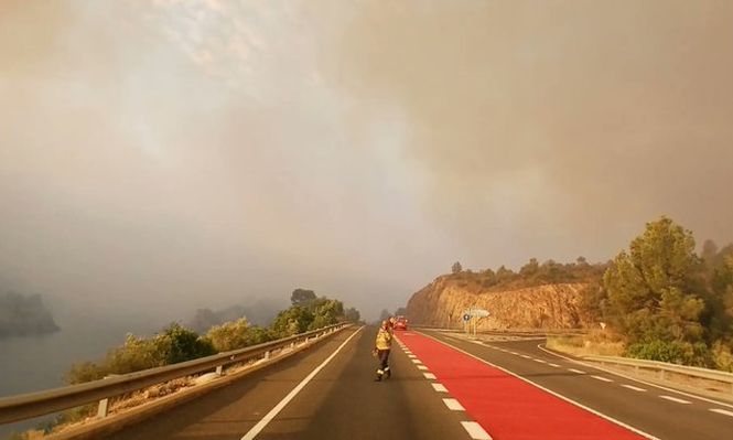 El incendio en Tarragona.