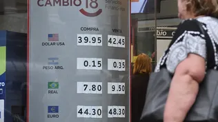 En la pizarra del BROU el dólar cerró por debajo de los $ 40 en la punta compradora.