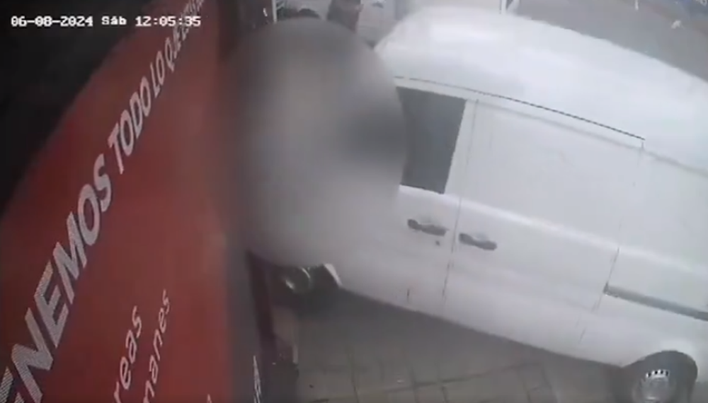 Accidente en el centro de Montevideo