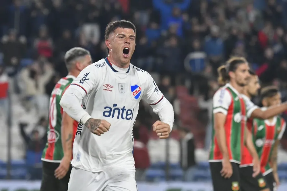 El Colo Ramírez y su festejo ante el Depor Maldonado