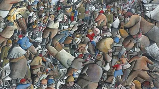 Kibutz - Carta al hombre, un óleo sobre tela del artista José Gurvich