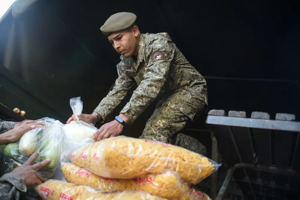 El Ejército repartirá alimentos en escuelas de Montevideo y Canelones (foto archivo)