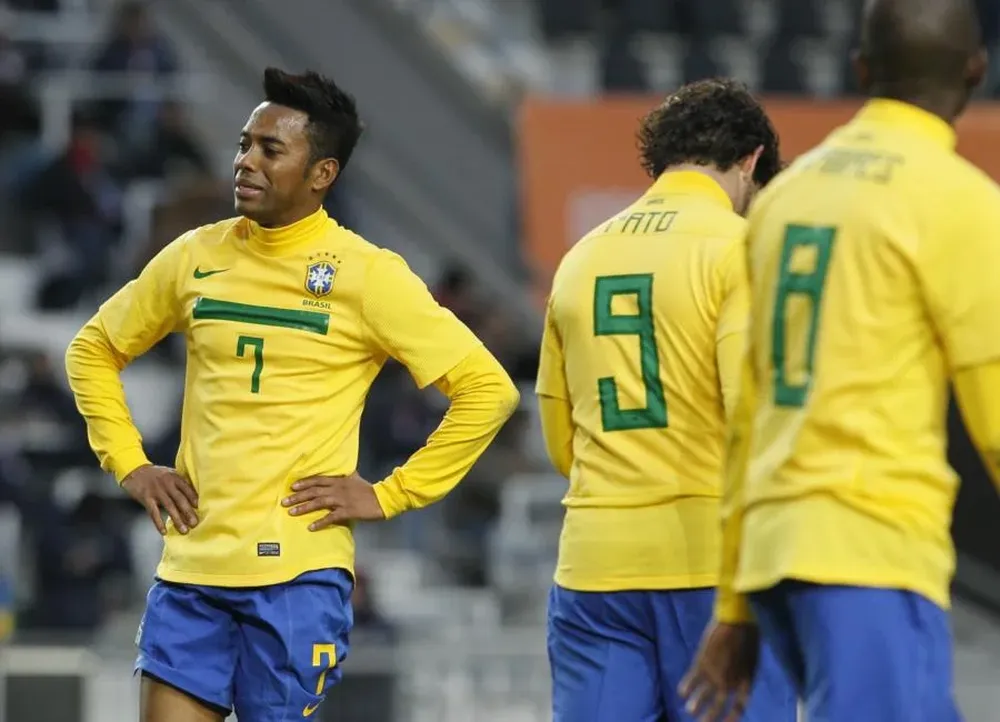 Robinho con Brasil