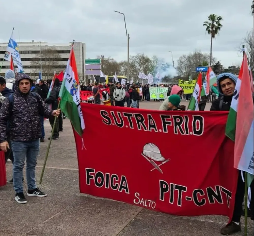 Concentración en la Plaza 1° de Mayo.
