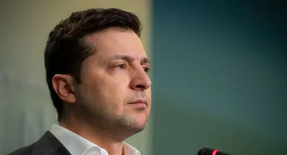 El presidente de Ucrania Volodimir Zelenski