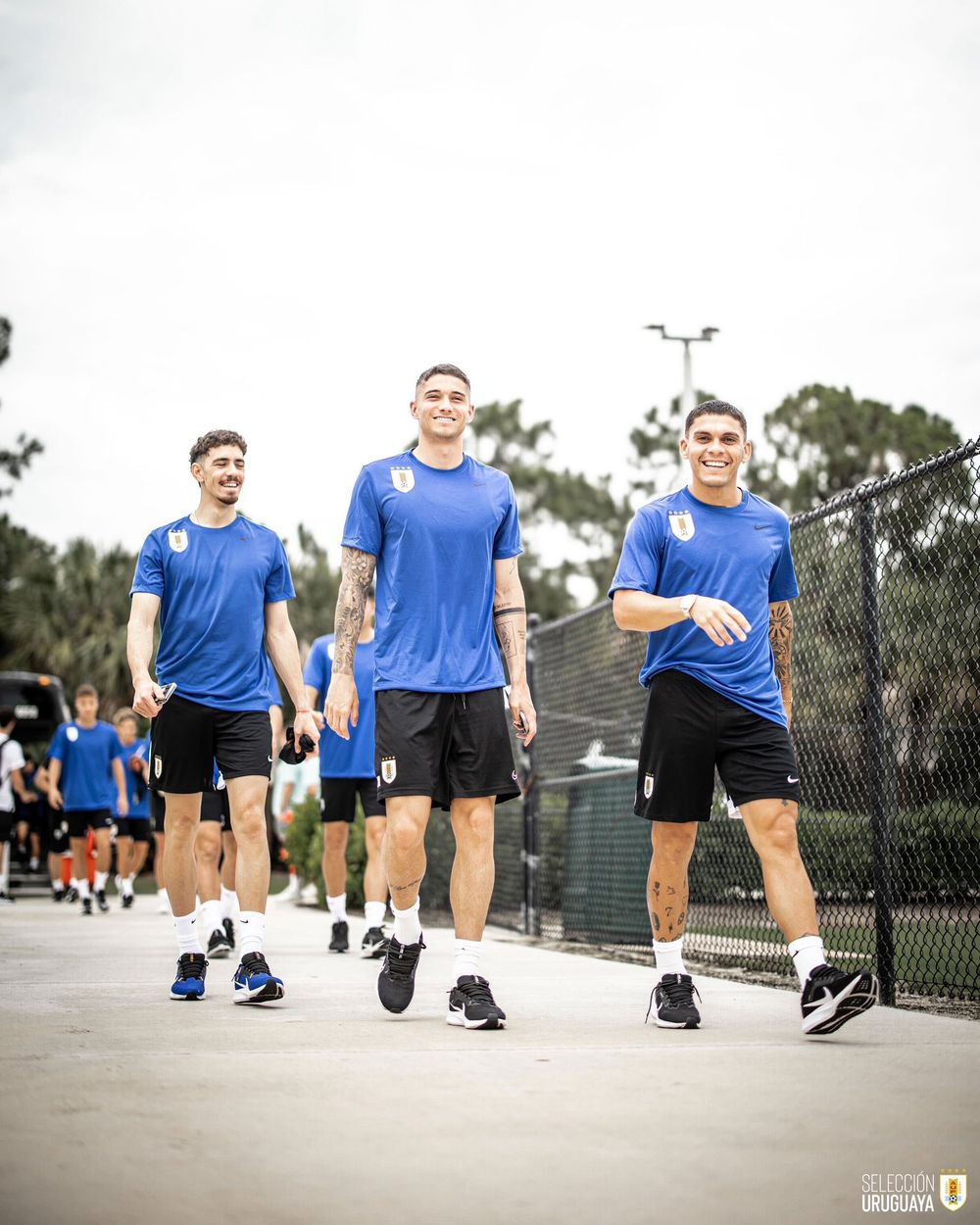 Nicolás Marichal, Emiliano Martínez y Brian Ocampo en la selección uruguaya