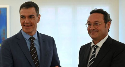 El presidente del Gobierno español, Pedro Sánchez y el Fiscal Álvaro García Ortiz.