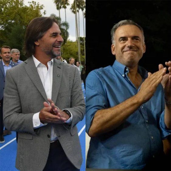 Luis Lacalle Pou y Yamandú Orsi