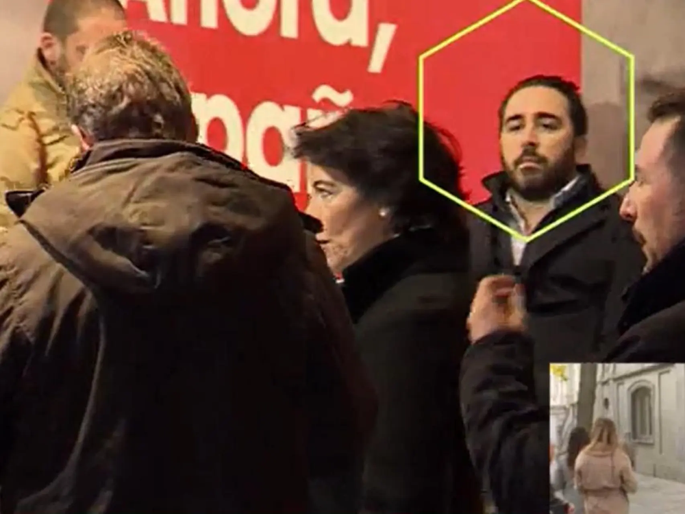 Una imagen del video que muestra a Víctor Aldama en los festejos del PSOE en las elecciones de 2019