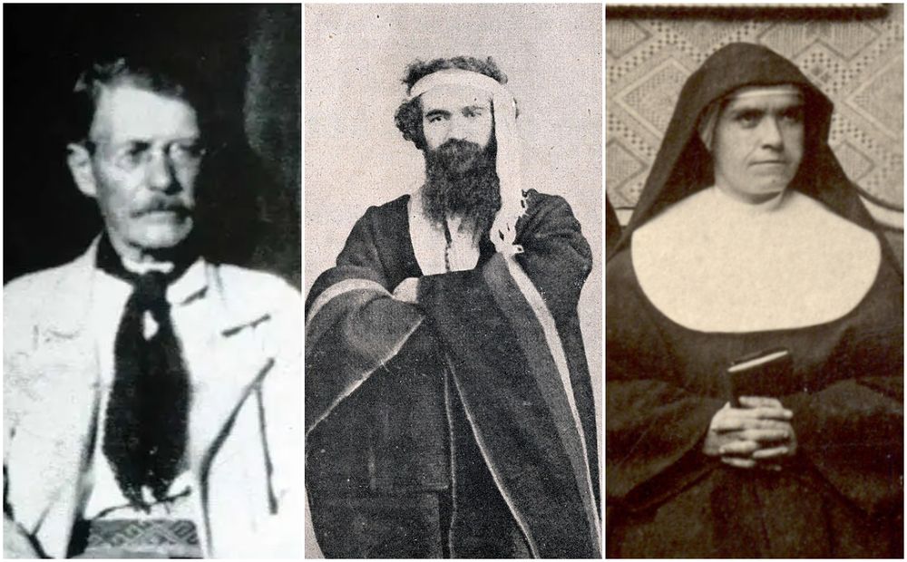 Janez Benigar, Or&eacute;lie-Antoine de Tounens y Sor Angela Vallese
