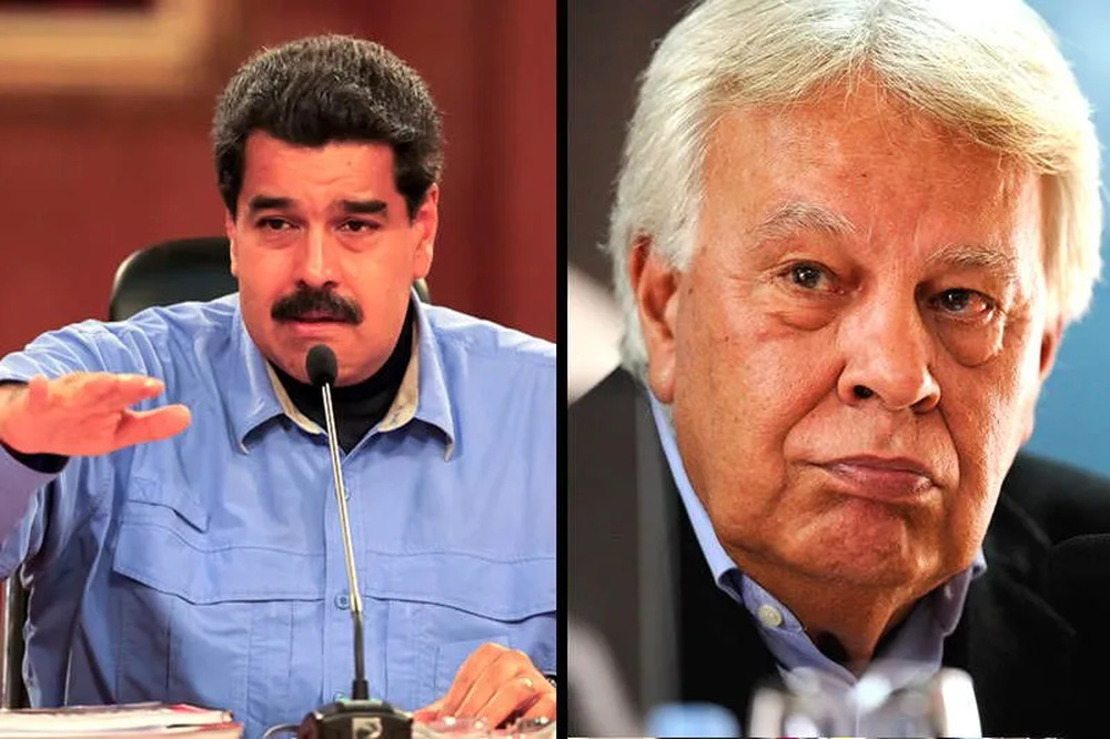 Nicolás Maduro y Felipe González