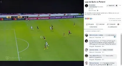 ¿quienes relataron el partido de penarol por facebook?