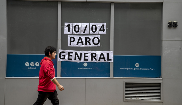 La CGT justificó el paro como una respuesta al ajuste profundo del Gobierno de Javier Milei. Foto: NA-Daniel Vides