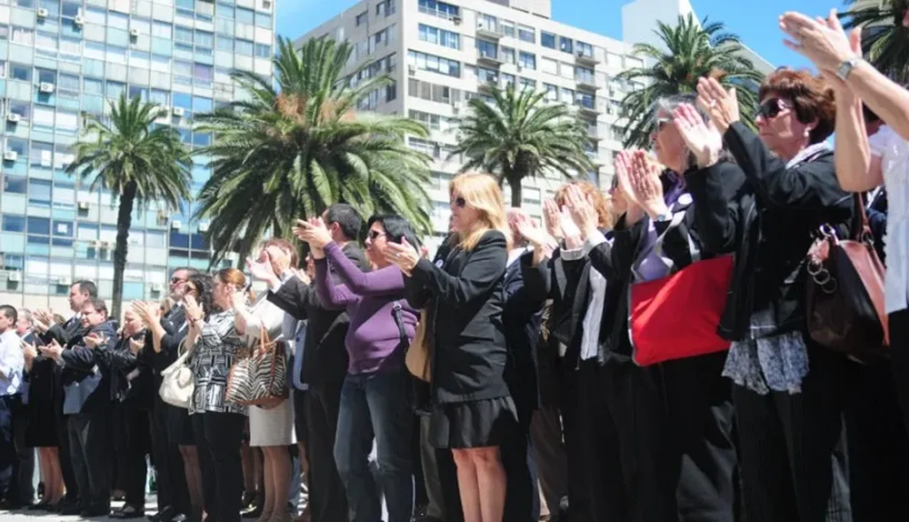 Funcionarios del Poder Judicial protestan