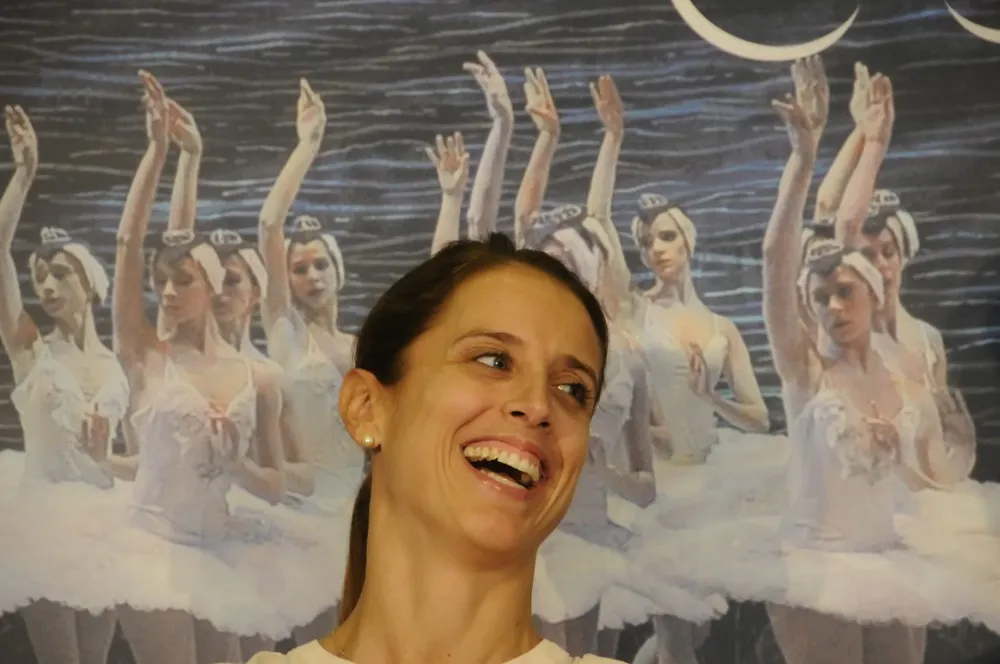 María Noel Riccetto durante una presentación del Lago de los Cisnes en 2019. Archivo