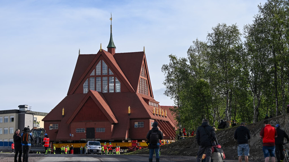 La iglesia de Kiruna, en Suecia.