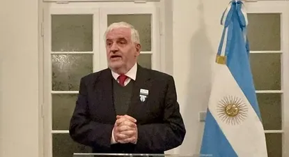 El secretario de Agricultura, Ganadería y Pesca de Argentina, Fernando Vilella, en Berlín, donde participó junto a otros ministros latinoamericanos y el IICA en el Foro Global sobre Agricultura y Alimentación, organizado por el gobierno de Alemania, que reunió a ministros y funcionarios de todo el mundo.