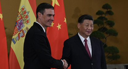 Pedro Sánchez y Xi Jinping