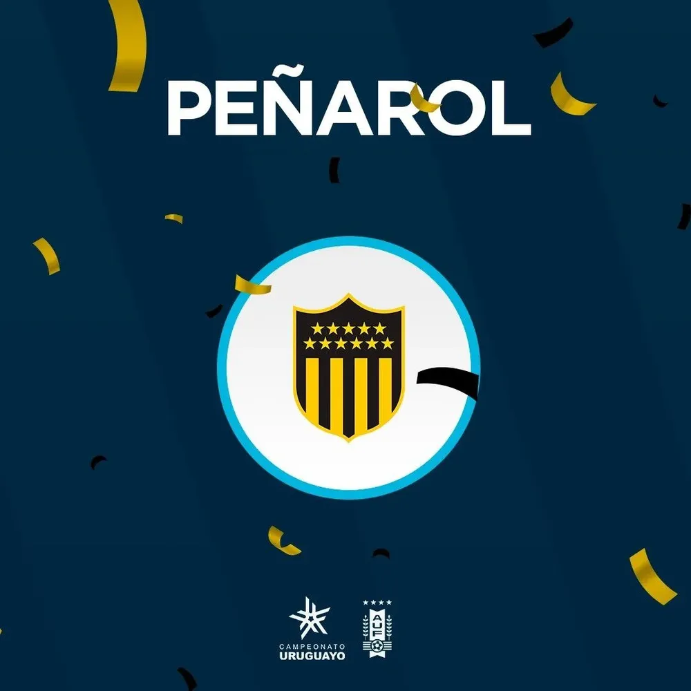 La imagen de la AUF para saludar a Pe&ntilde;arol en 2022