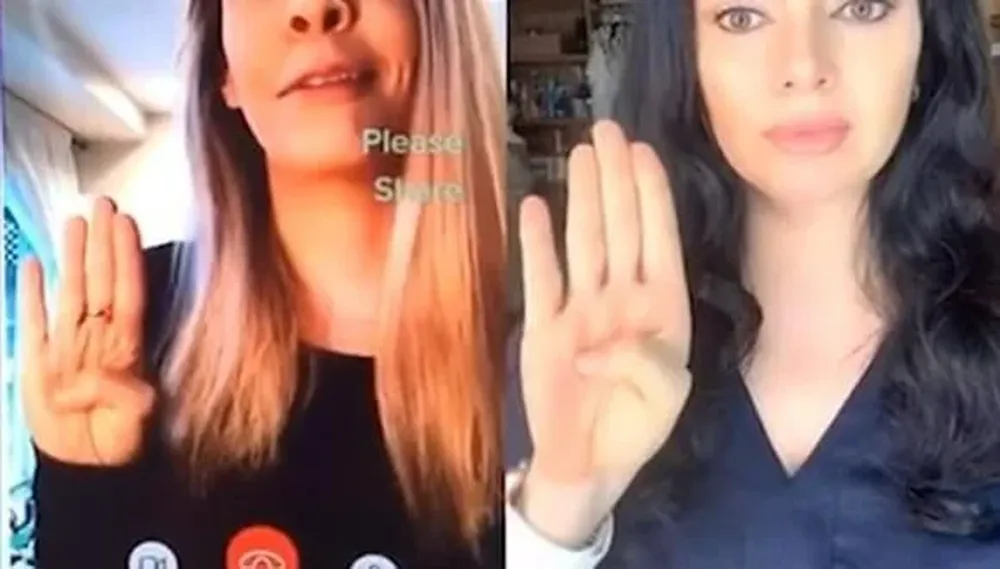 Señal de violencia que muchas mujeres comparten en TikTok.