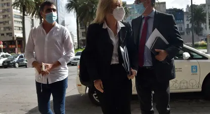 Andrés Lima, Carolina Cosse y Yamandú Orsi, los tres intendentes del Frente Amplio