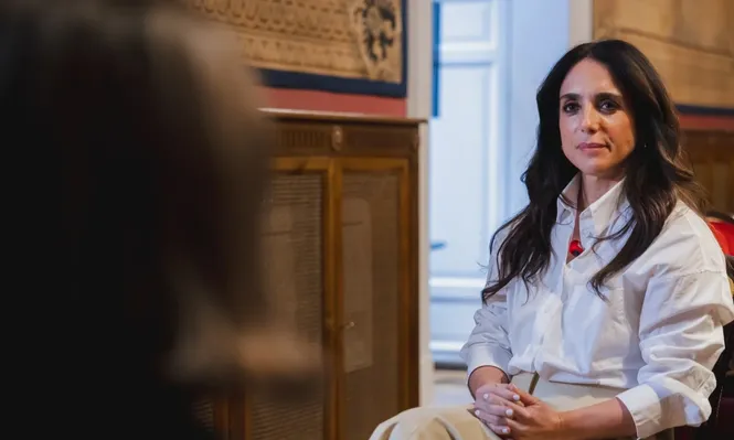 La portavoz de Vox en el Senado, Paloma Gómez, en una entrevista concedida a Europa Press en la Cámara Alta.