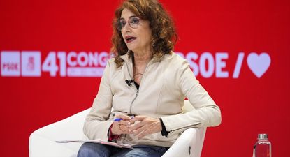 La vicesecretaria general del PSOE y vicepresidenta primera del Gobierno y ministra de Hacienda, María Jesús Montero.