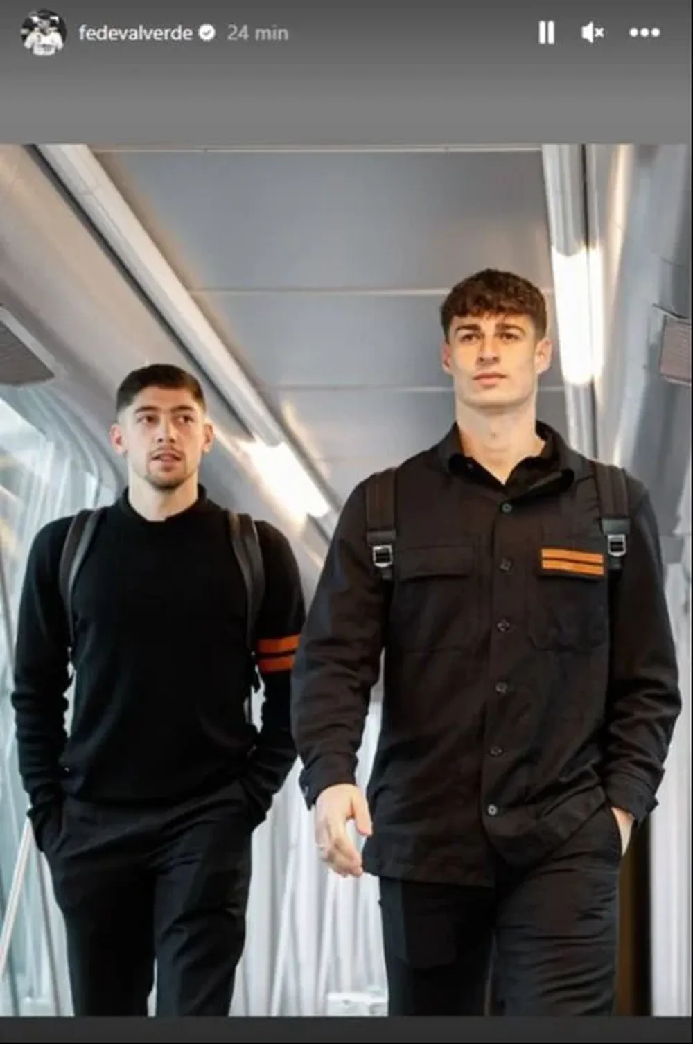 Federico Valverde llegando a Alemania