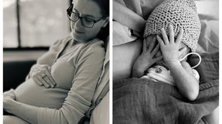 María Noel Riccetto y su hijo, Salvador