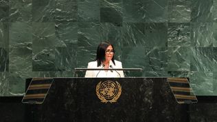 Delcy Rodríguez en la Asamblea de la ONU