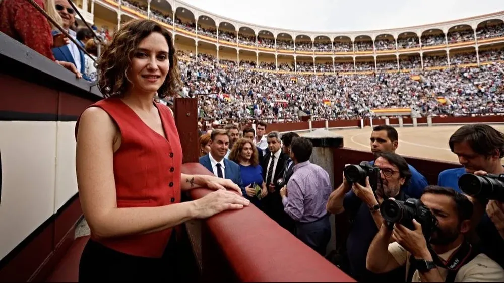Isabel Díaz Ayuso en la Plaza de Toros