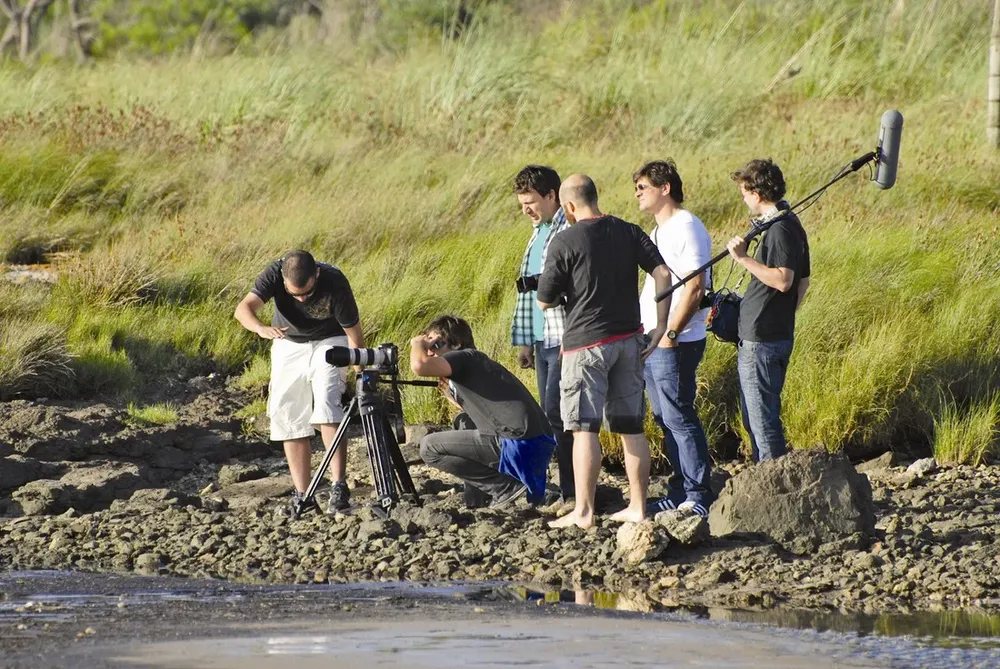 Backstage del documental 12 horas, 2 minutos. Gentileza de la productora trailer films y Medio & medio Films.