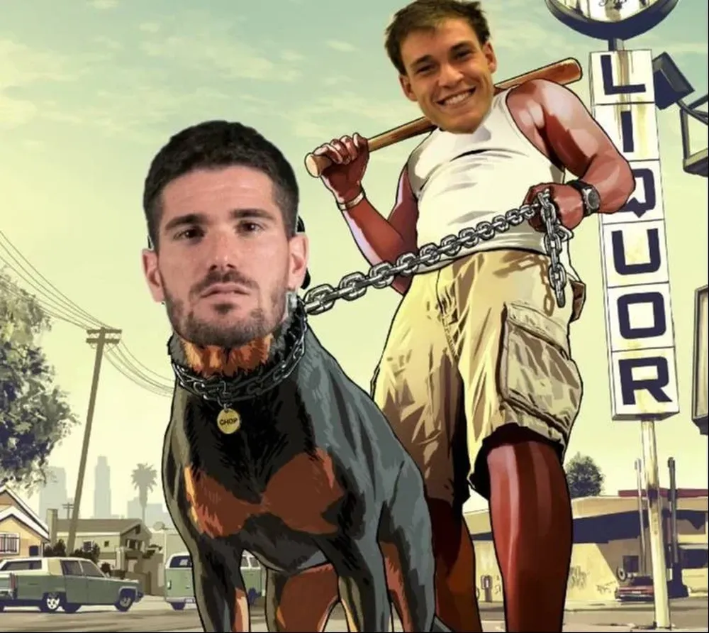 Uno de los memes con Ugarte y De Paul como protagonistas