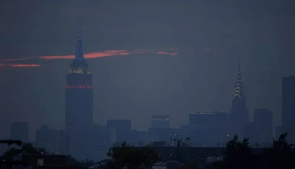 Estados Unidos. Atardecer en el séptimo día del US Open de Tennis