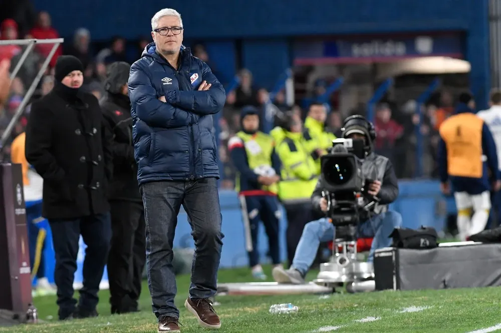 Gutiérrez el miércoles en el Parque en el empate 0-0 ante Boca