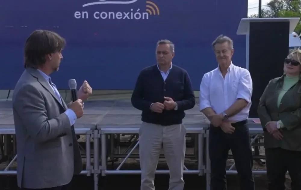 Lacalle Pou y Gurméndez en el acto en Salto