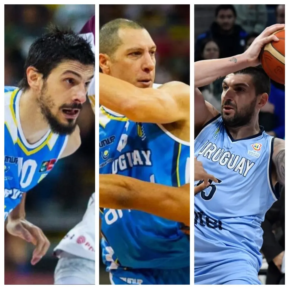 Tres de los últimos enormes jugadores que hicieron de todo para que Uruguay lograra algún título en básquetbol, pero no lo consiguieron, ni jugaron Mundiales ni Juegos Olímpicos: Leandro García Morales, Nicolás Mazzarino y Esteban Batista