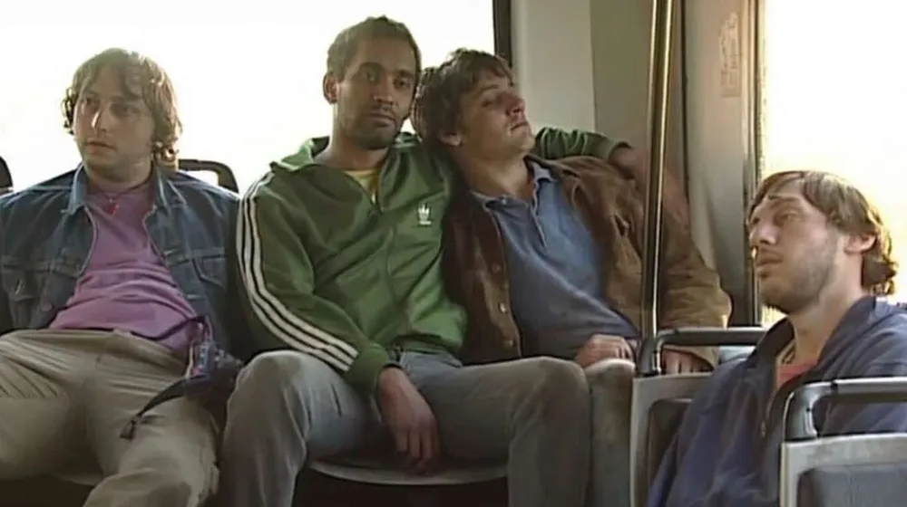 Los amigos, después de una noche complicada