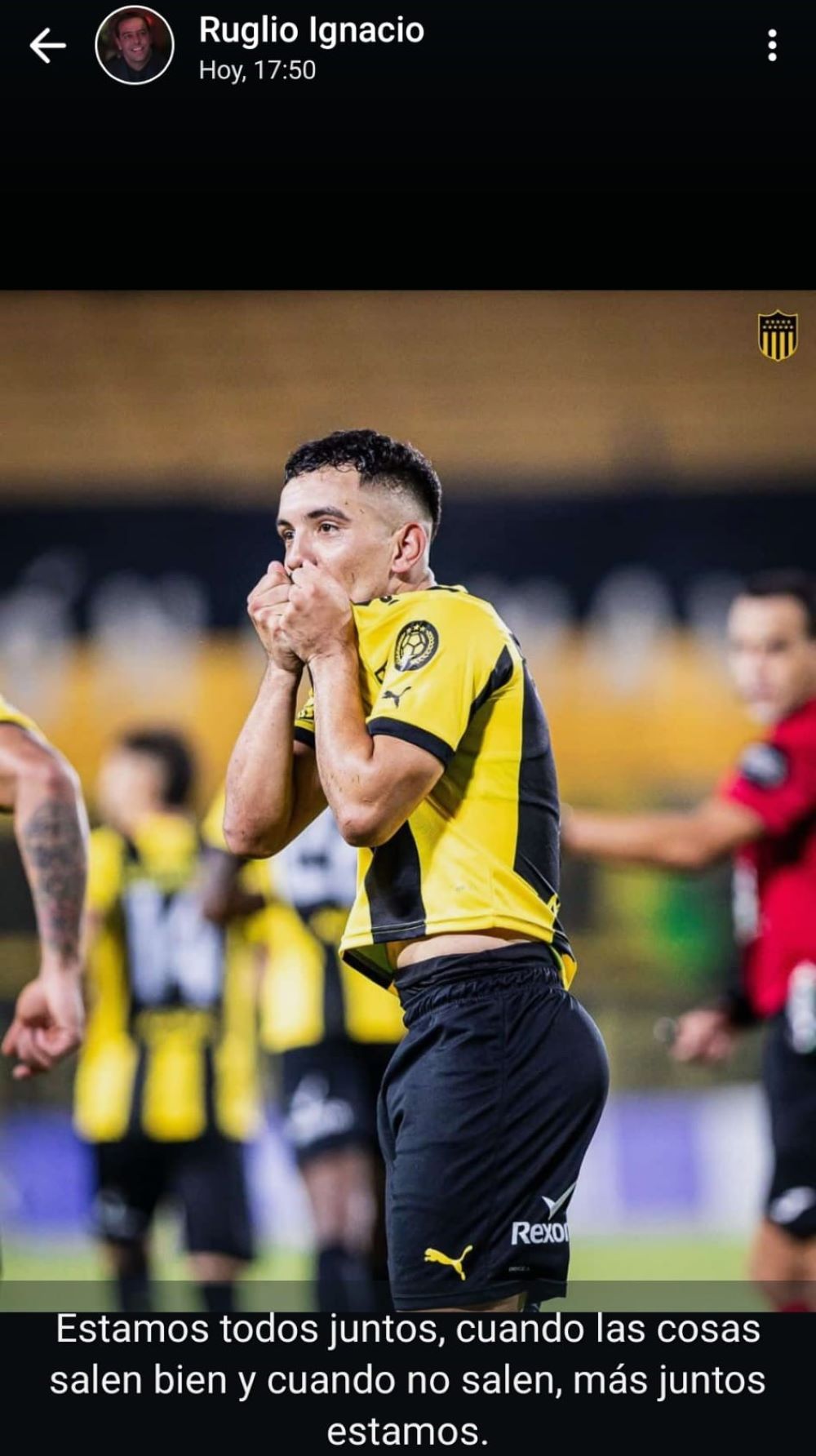 El posteo de Ignacio Ruglio luego de que Pe&ntilde;arol perdiera por penales el cl&aacute;sico del Torneo Intermedio ante Nacional