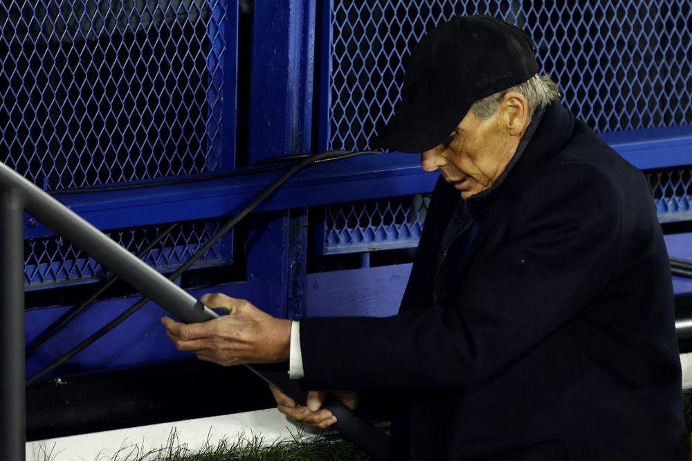Miguel Ángel Russo en La Bombonera en el partido ante Central Córdoba de este 21 de setiembre