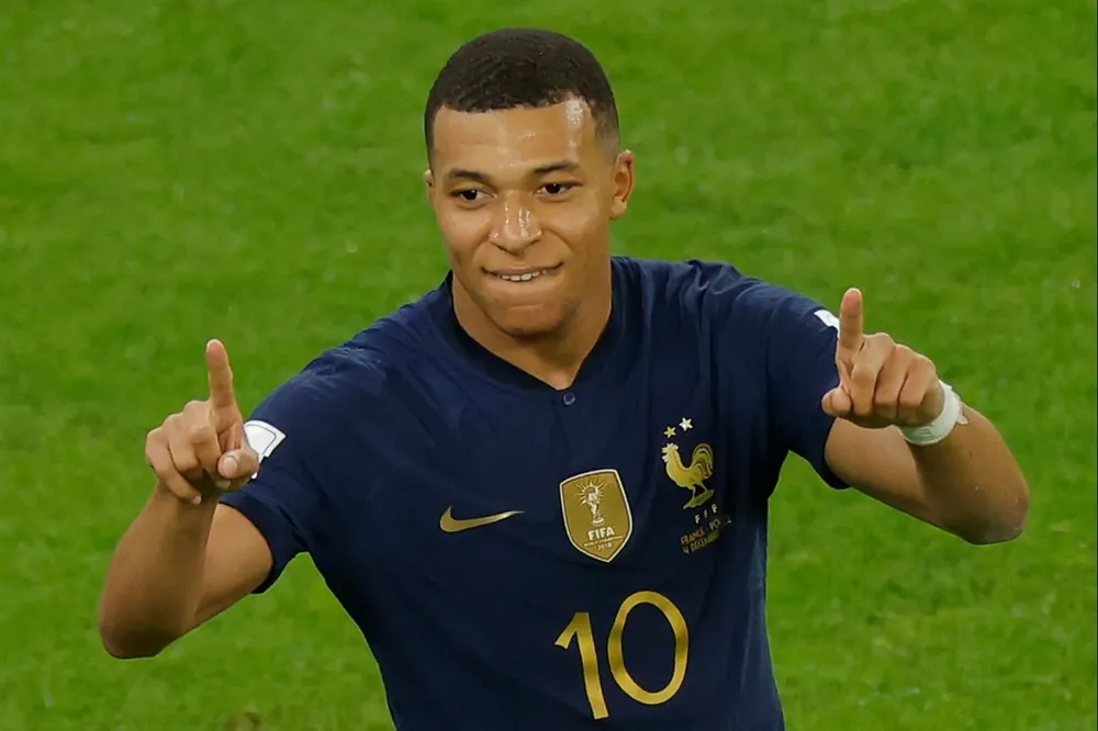Kylian Mbappé en la selección de Francia