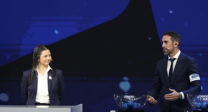 Luciana Antunes y Diego Godín
