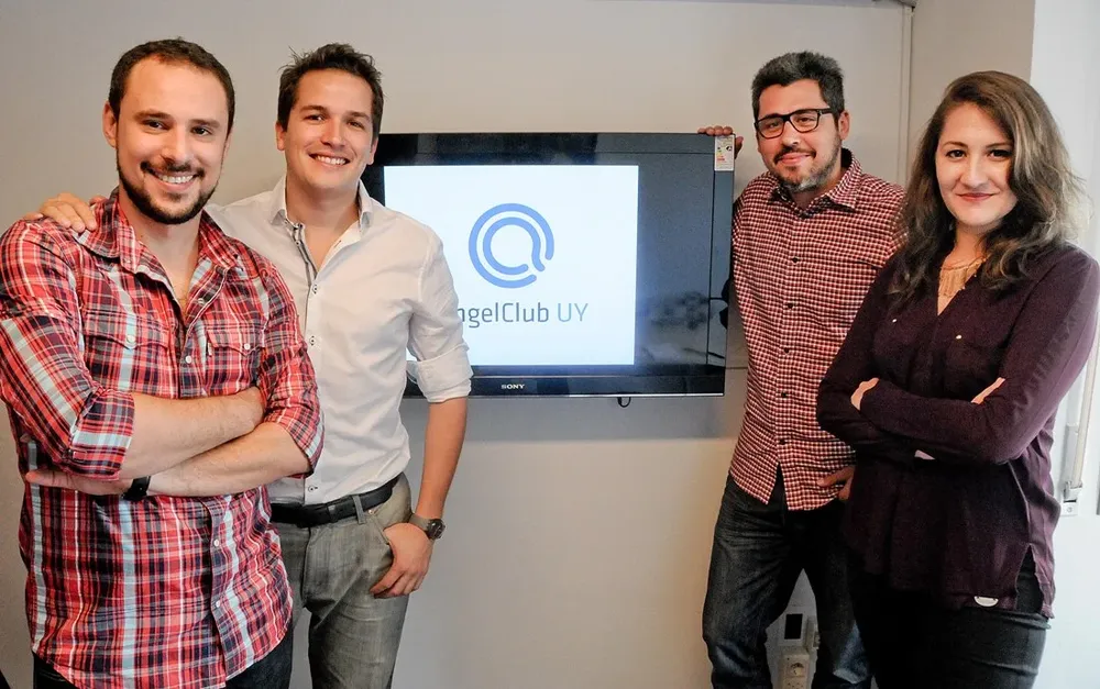 Santiago Pehar, Martín Alcalá Rubí, Martín Larre y Cecilia Amorín.