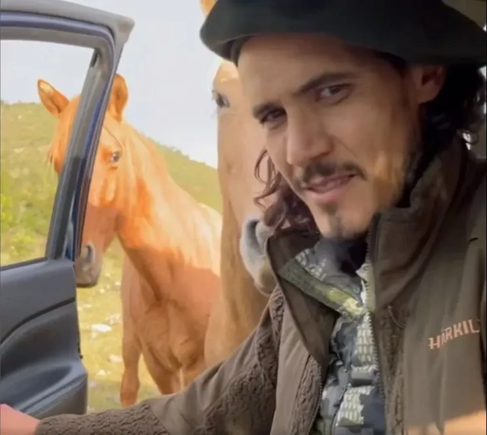 Las vacaciones de Cavani en las sierras