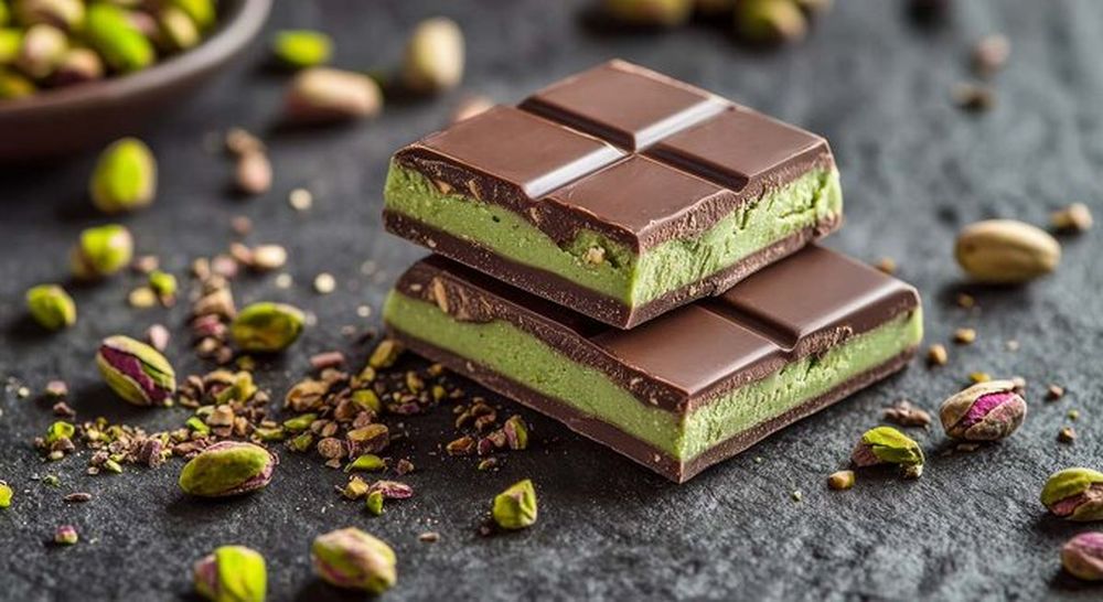 Las tabletas de pistacho y chocolate blanco de Dubái