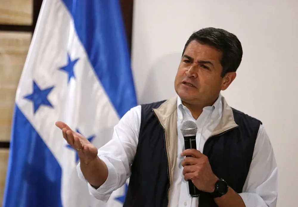 El actual presidente de Honduras, Juan Orlando Hernández