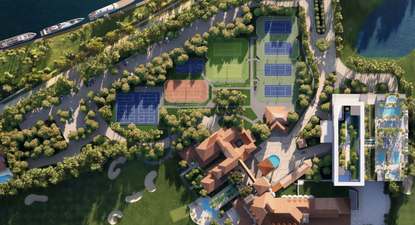 El exclusivo campo de golf Shell Bay.