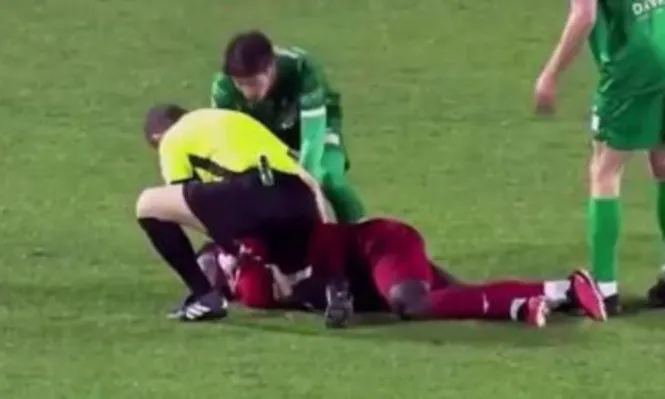 El árbitro Christian Verdicchio evitó una grave tragedia y salvó al joven Nestory Irankunda