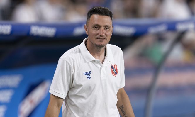 Pablo de Ambrosio en el partido entre Nacional y Central Español