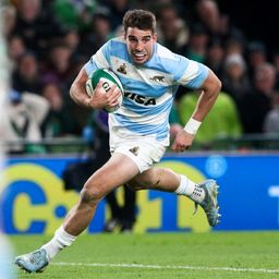 Juan Cruz Mallía en el partido de Los Pumas ante Irlanda